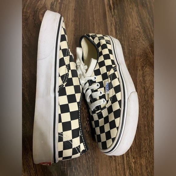 Vans Black and White Checkerboard Shoes - Picture 6 of 6